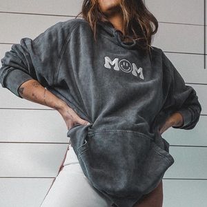 Mom happy face hoodie